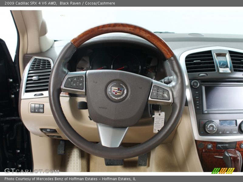 Black Raven / Cocoa/Cashmere 2009 Cadillac SRX 4 V6 AWD