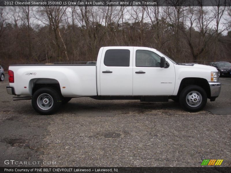 Summit White / Dark Titanium 2012 Chevrolet Silverado 3500HD LS Crew Cab 4x4 Dually