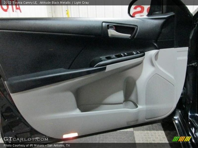 Attitude Black Metallic / Light Gray 2012 Toyota Camry LE