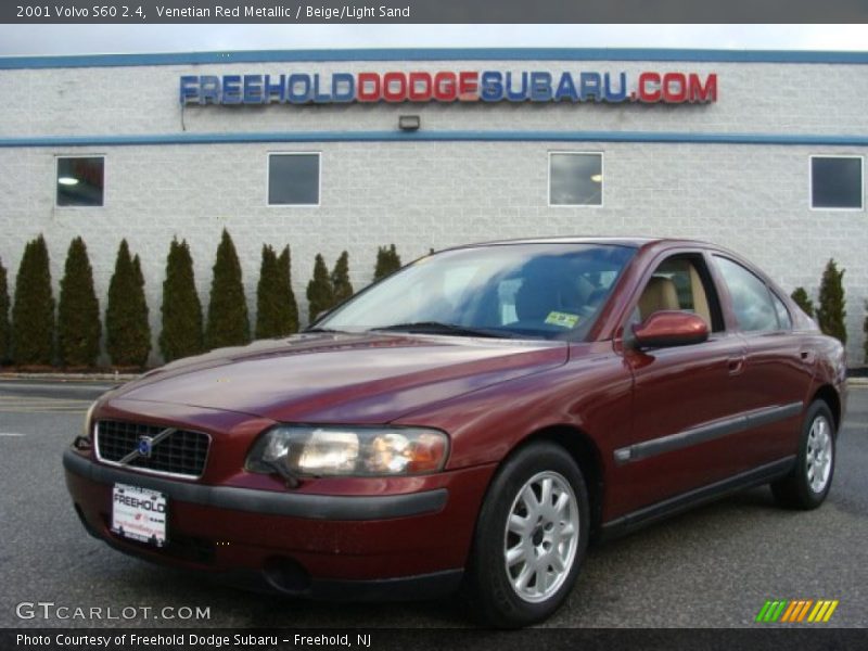Venetian Red Metallic / Beige/Light Sand 2001 Volvo S60 2.4