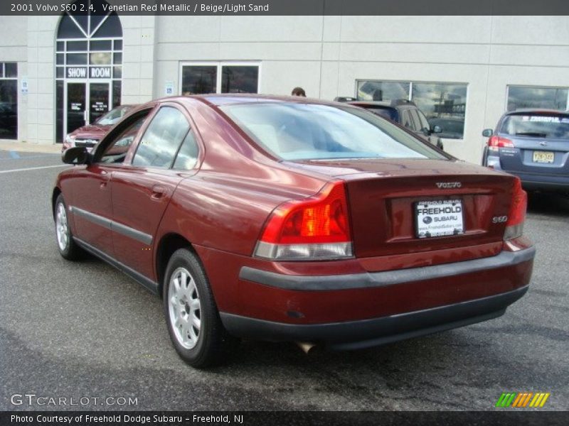Venetian Red Metallic / Beige/Light Sand 2001 Volvo S60 2.4