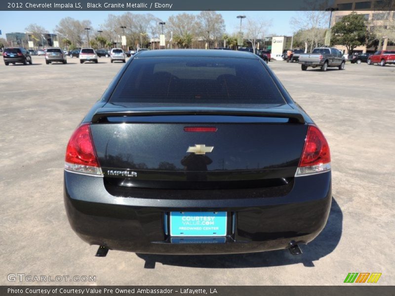 Black Granite Metallic / Ebony 2012 Chevrolet Impala LS