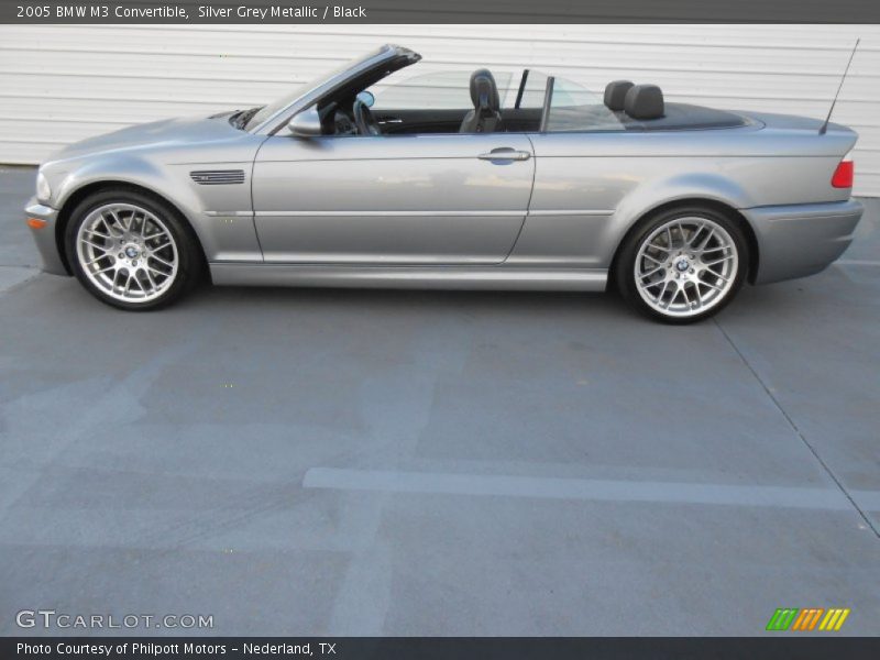 Silver Grey Metallic / Black 2005 BMW M3 Convertible