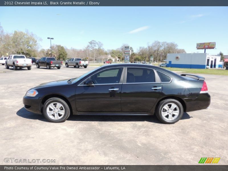 Black Granite Metallic / Ebony 2012 Chevrolet Impala LS