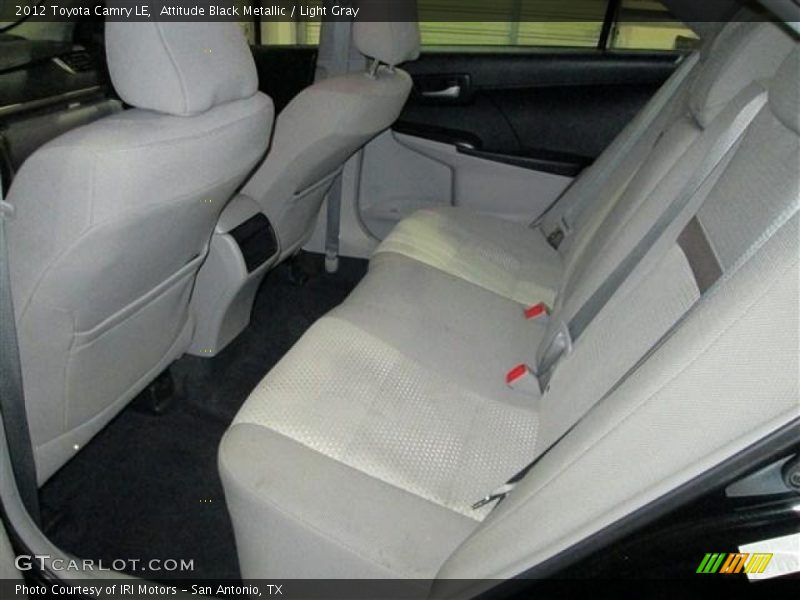 Rear Seat of 2012 Camry LE