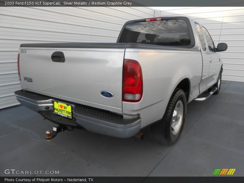 Silver Metallic / Medium Graphite Grey 2003 Ford F150 XLT SuperCab