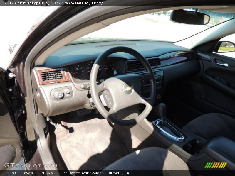 Black Granite Metallic / Ebony 2012 Chevrolet Impala LS