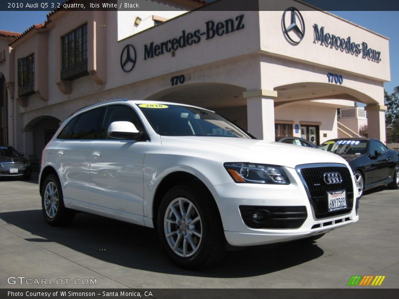 Ibis White / Black 2010 Audi Q5 3.2 quattro