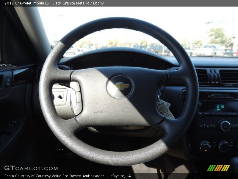 Black Granite Metallic / Ebony 2012 Chevrolet Impala LS