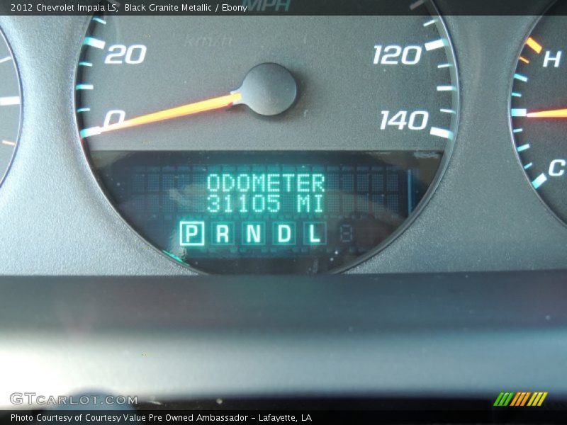 Black Granite Metallic / Ebony 2012 Chevrolet Impala LS