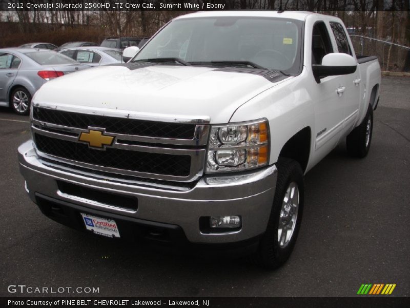 Summit White / Ebony 2012 Chevrolet Silverado 2500HD LTZ Crew Cab