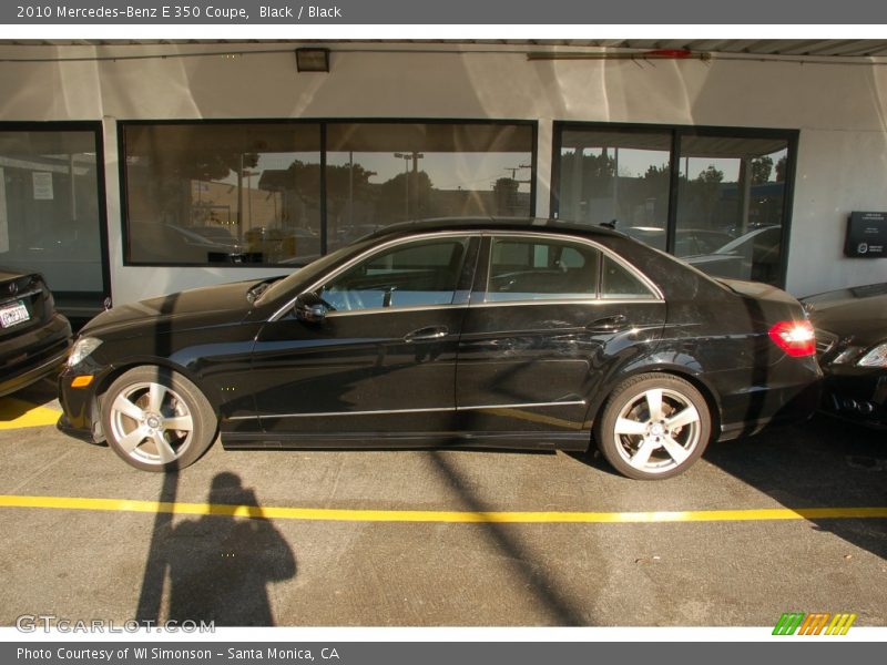 Black / Black 2010 Mercedes-Benz E 350 Coupe
