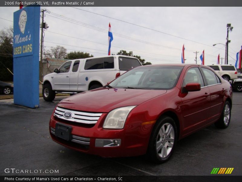 Redfire Metallic / Camel 2006 Ford Fusion SEL V6