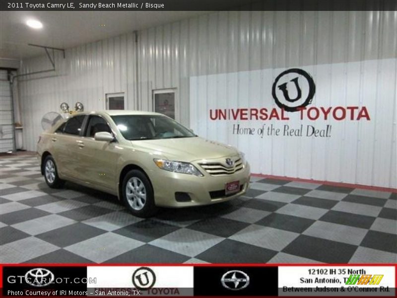 Sandy Beach Metallic / Bisque 2011 Toyota Camry LE