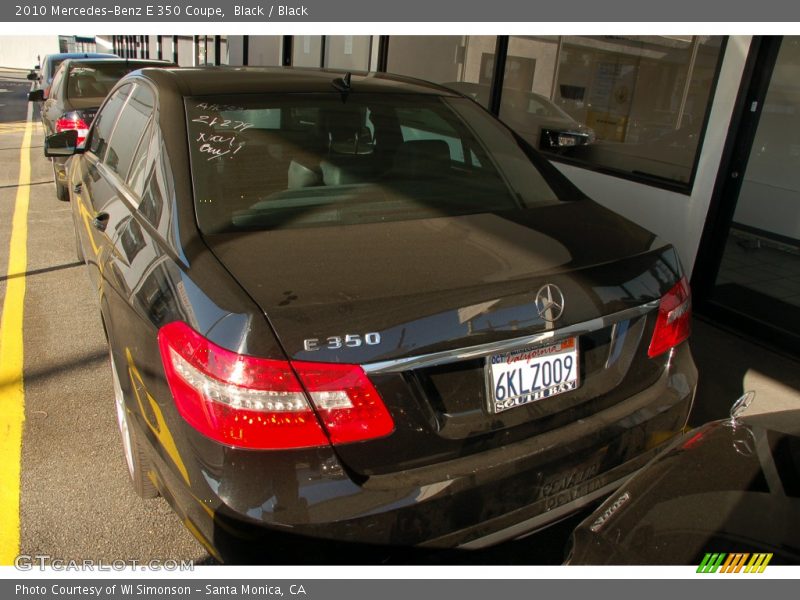 Black / Black 2010 Mercedes-Benz E 350 Coupe