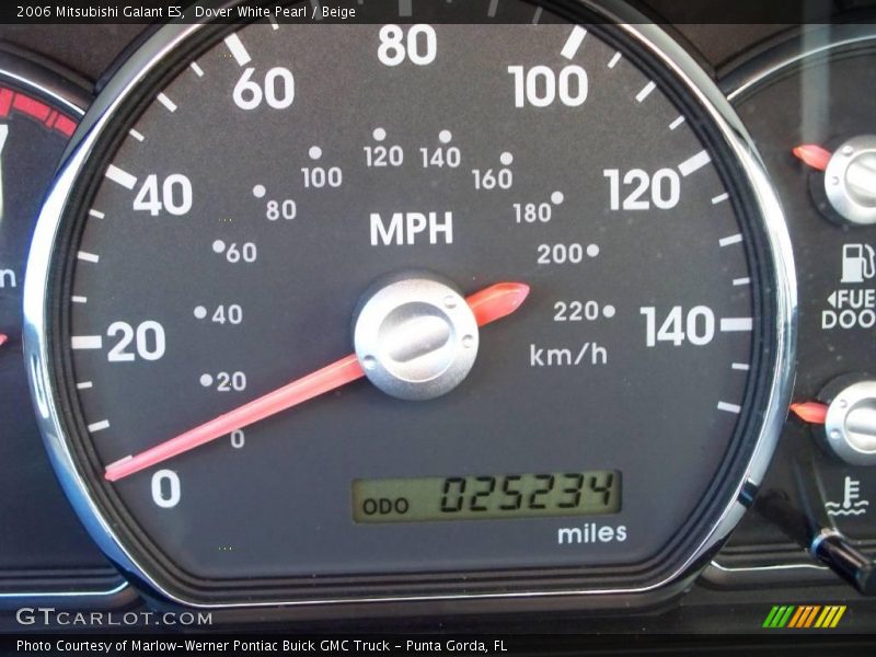 Dover White Pearl / Beige 2006 Mitsubishi Galant ES