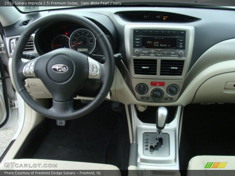 Dashboard of 2010 Impreza 2.5i Premium Sedan