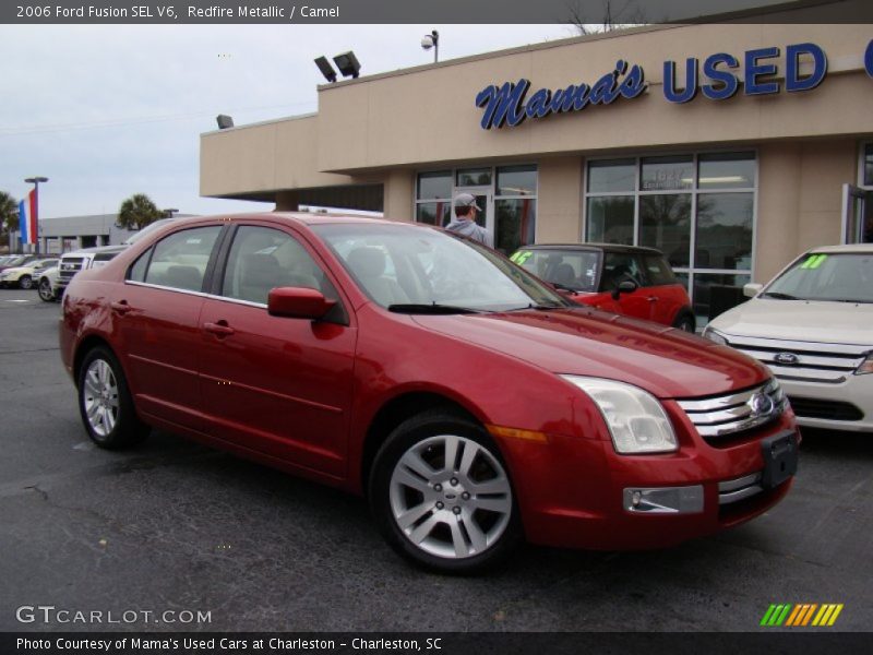 Redfire Metallic / Camel 2006 Ford Fusion SEL V6