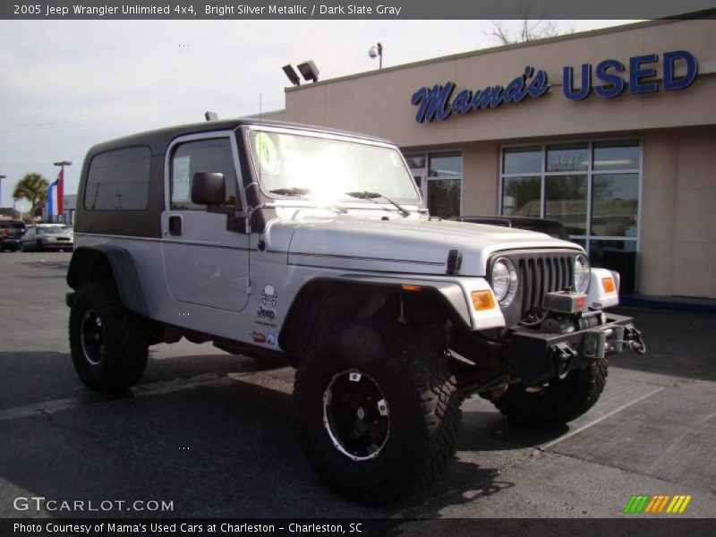 Bright Silver Metallic / Dark Slate Gray 2005 Jeep Wrangler Unlimited 4x4