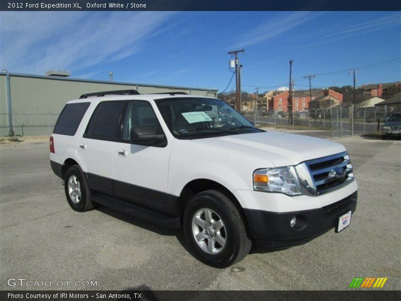 Oxford White / Stone 2012 Ford Expedition XL