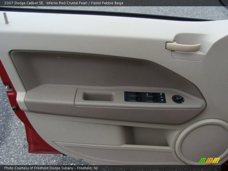 Inferno Red Crystal Pearl / Pastel Pebble Beige 2007 Dodge Caliber SE