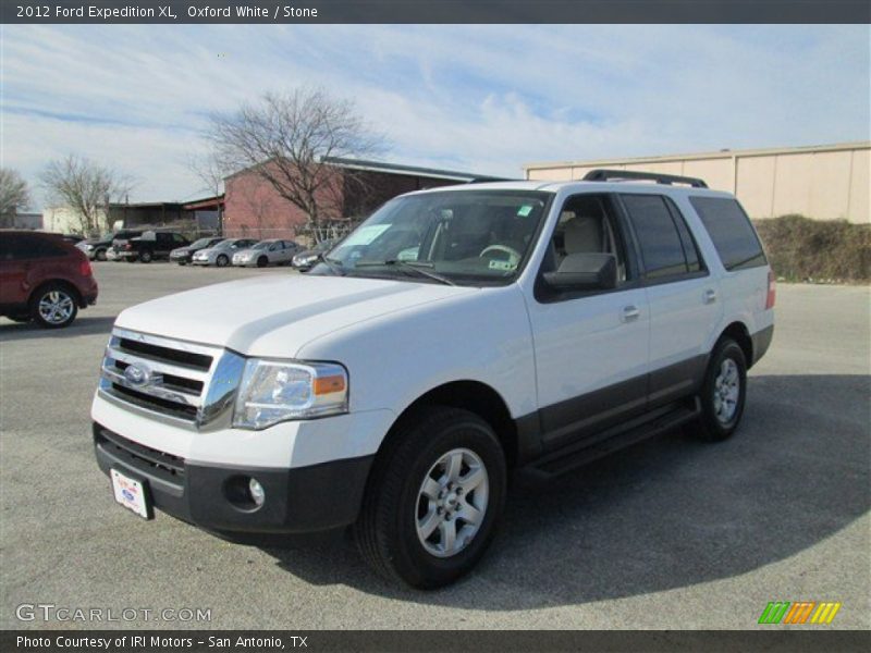 Oxford White / Stone 2012 Ford Expedition XL