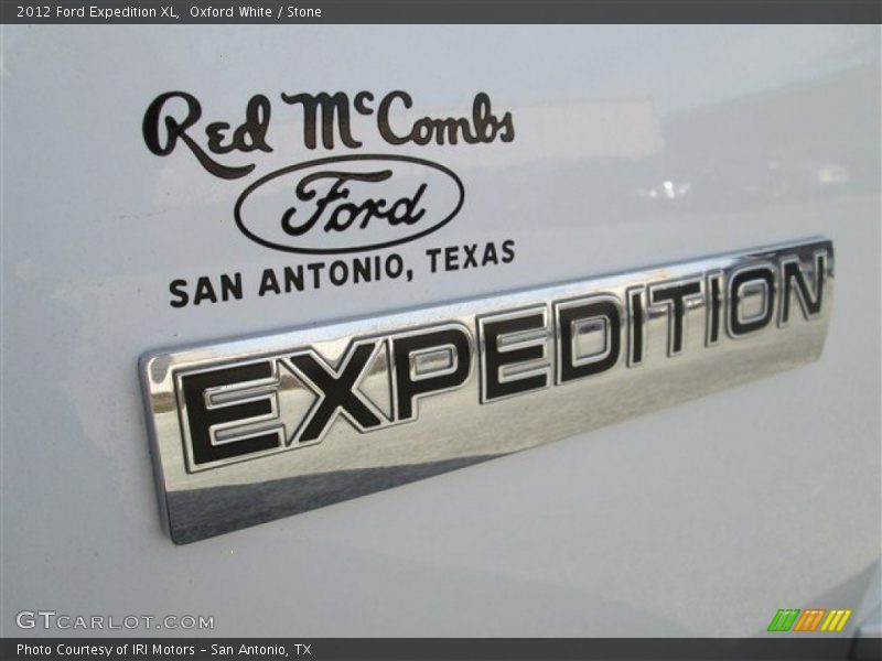 Oxford White / Stone 2012 Ford Expedition XL