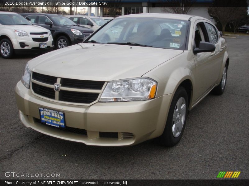 White Gold / Dark Slate Gray 2010 Dodge Avenger SXT