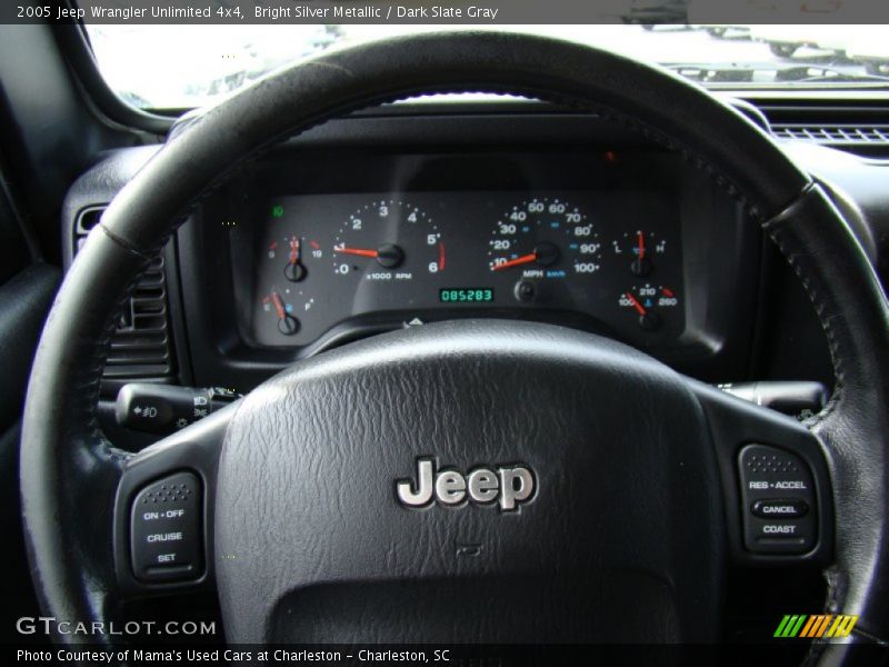 Bright Silver Metallic / Dark Slate Gray 2005 Jeep Wrangler Unlimited 4x4