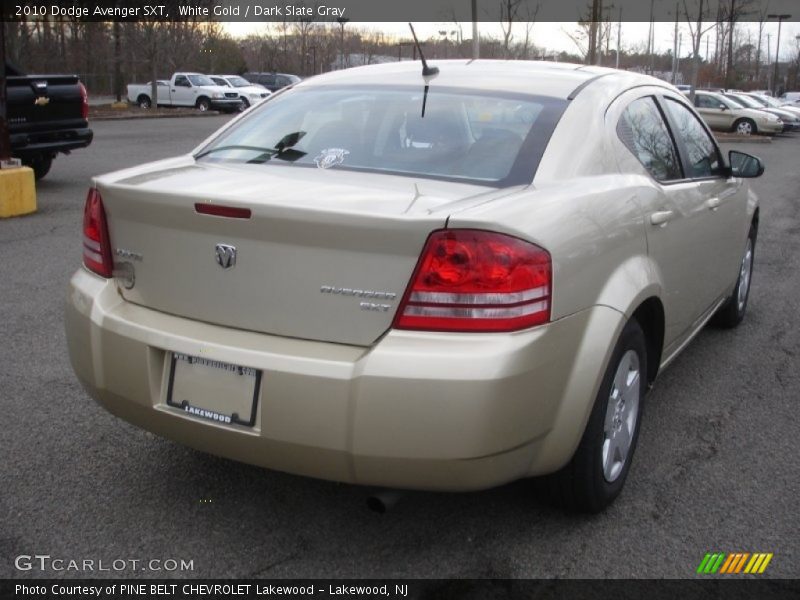 White Gold / Dark Slate Gray 2010 Dodge Avenger SXT