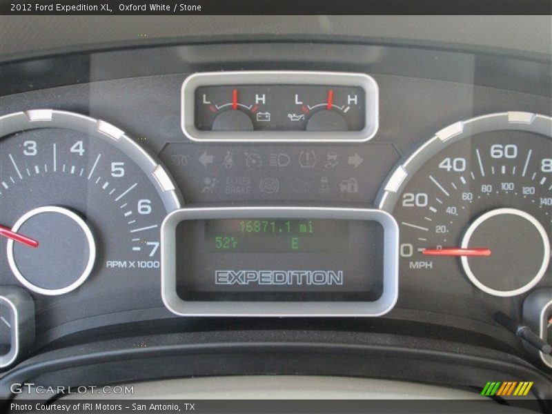 Oxford White / Stone 2012 Ford Expedition XL
