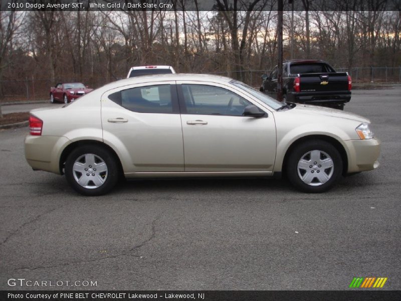 White Gold / Dark Slate Gray 2010 Dodge Avenger SXT