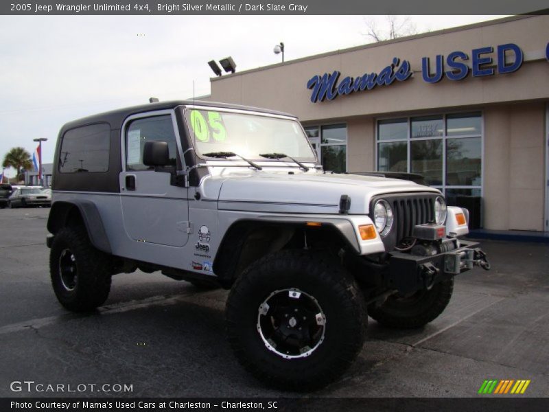 Bright Silver Metallic / Dark Slate Gray 2005 Jeep Wrangler Unlimited 4x4