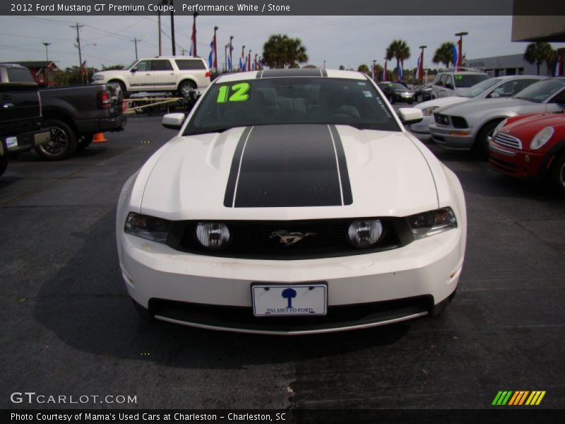Performance White / Stone 2012 Ford Mustang GT Premium Coupe