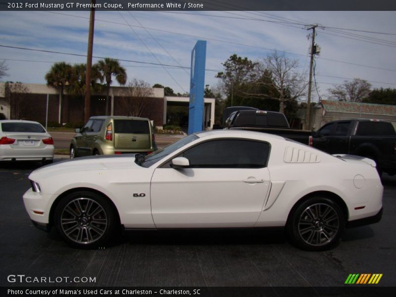 Performance White / Stone 2012 Ford Mustang GT Premium Coupe