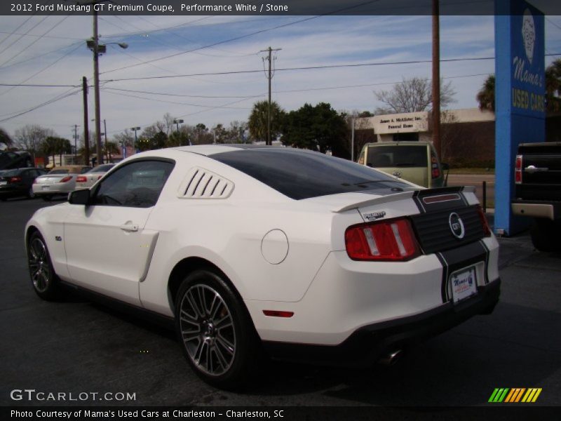 Performance White / Stone 2012 Ford Mustang GT Premium Coupe