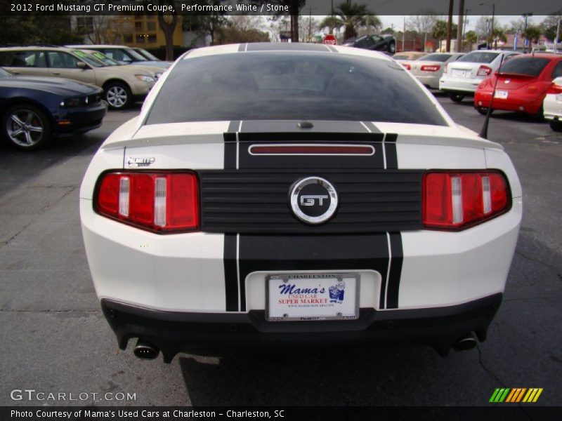 Performance White / Stone 2012 Ford Mustang GT Premium Coupe