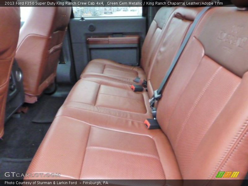 Rear Seat of 2013 F350 Super Duty King Ranch Crew Cab 4x4