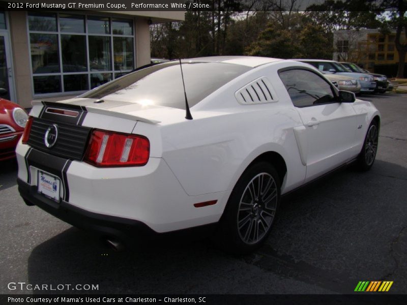 Performance White / Stone 2012 Ford Mustang GT Premium Coupe