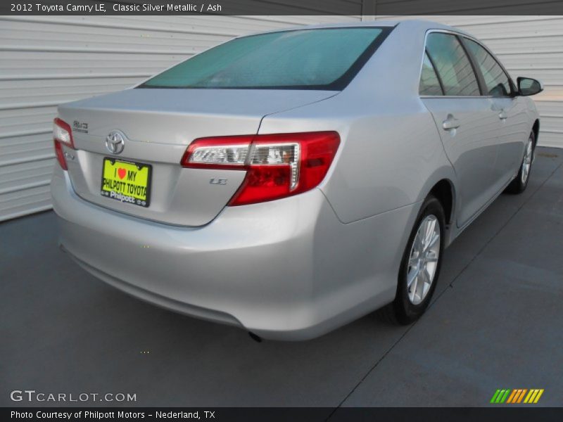 Classic Silver Metallic / Ash 2012 Toyota Camry LE