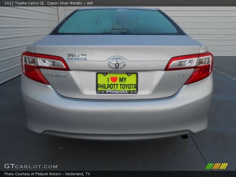 Classic Silver Metallic / Ash 2012 Toyota Camry LE