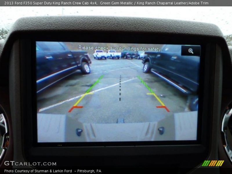 Green Gem Metallic / King Ranch Chaparral Leather/Adobe Trim 2013 Ford F350 Super Duty King Ranch Crew Cab 4x4