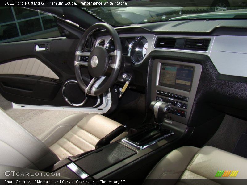 Performance White / Stone 2012 Ford Mustang GT Premium Coupe