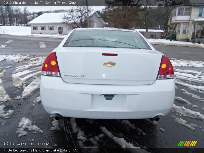 Summit White / Gray 2012 Chevrolet Impala LT