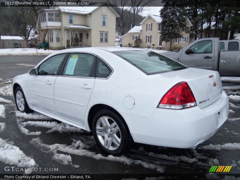 Summit White / Gray 2012 Chevrolet Impala LT