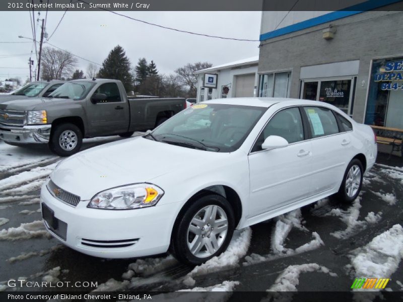 Summit White / Gray 2012 Chevrolet Impala LT