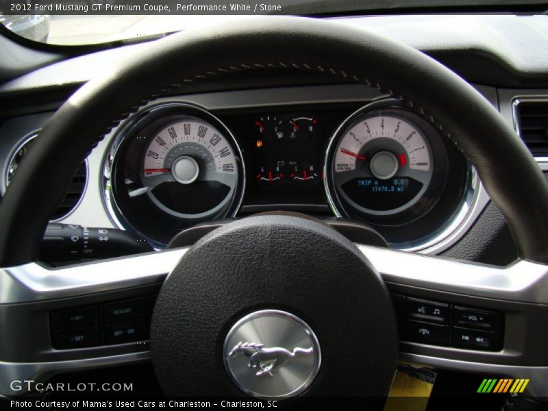 Performance White / Stone 2012 Ford Mustang GT Premium Coupe