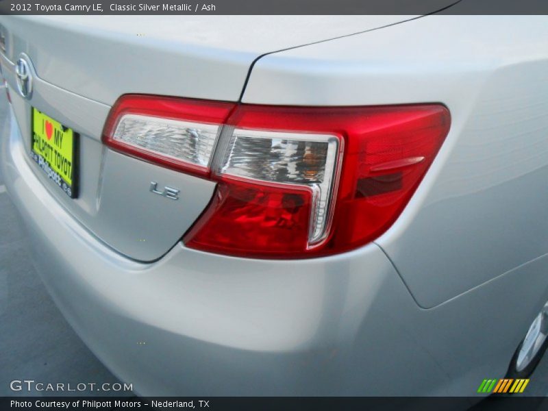 Classic Silver Metallic / Ash 2012 Toyota Camry LE