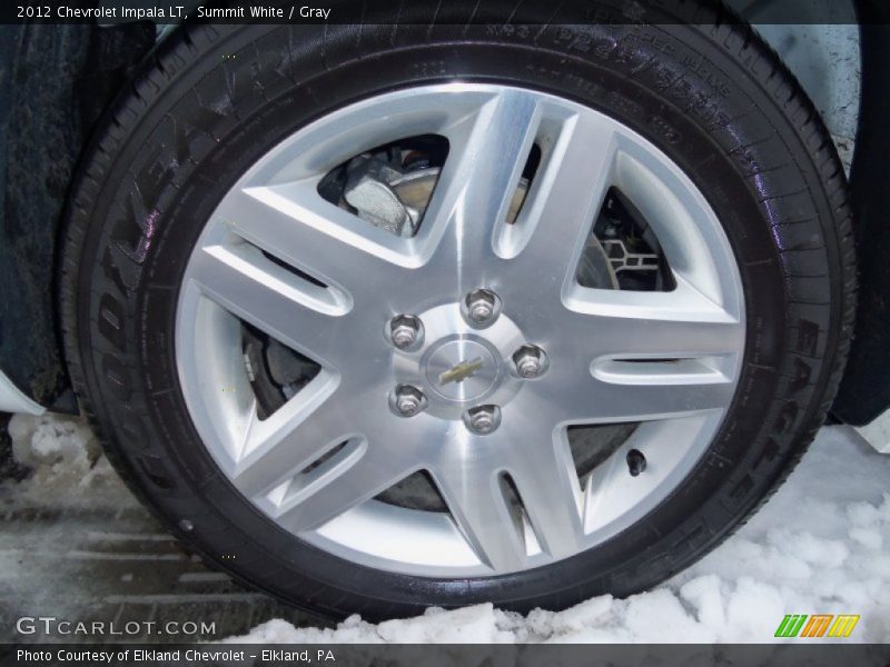 Summit White / Gray 2012 Chevrolet Impala LT