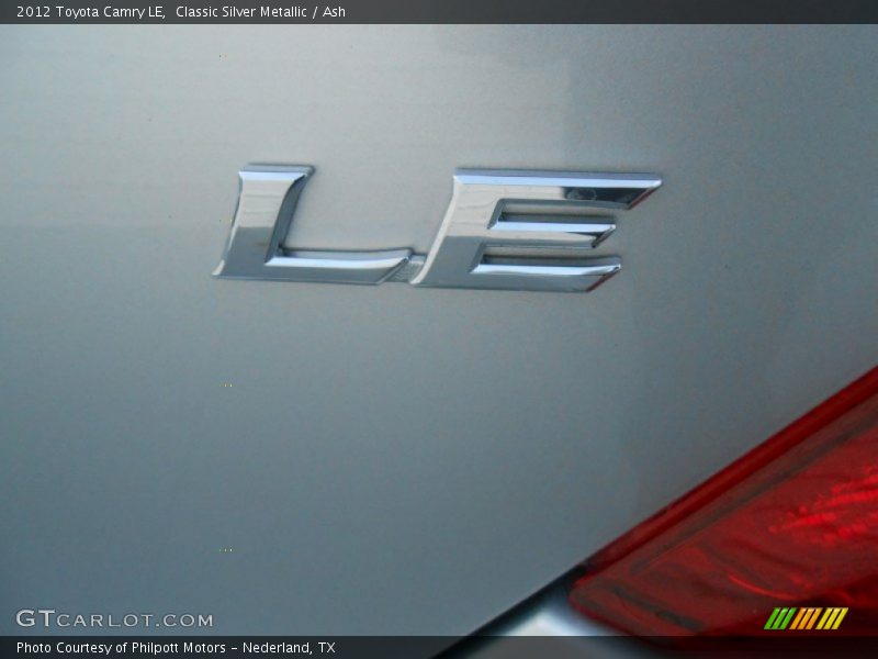 Classic Silver Metallic / Ash 2012 Toyota Camry LE